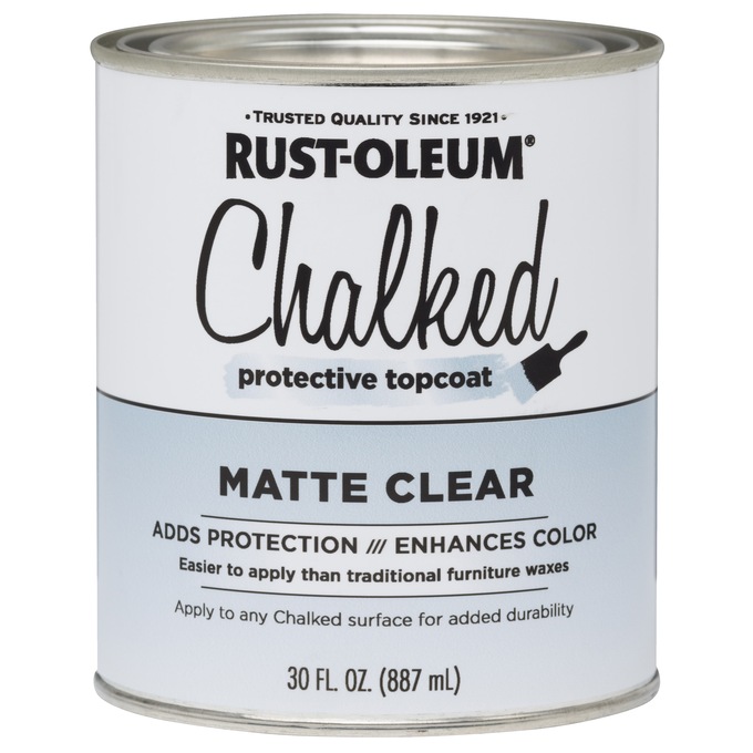 Rust-Oleum Chalked Ultra Matte Paint, Clear Topcoat, large