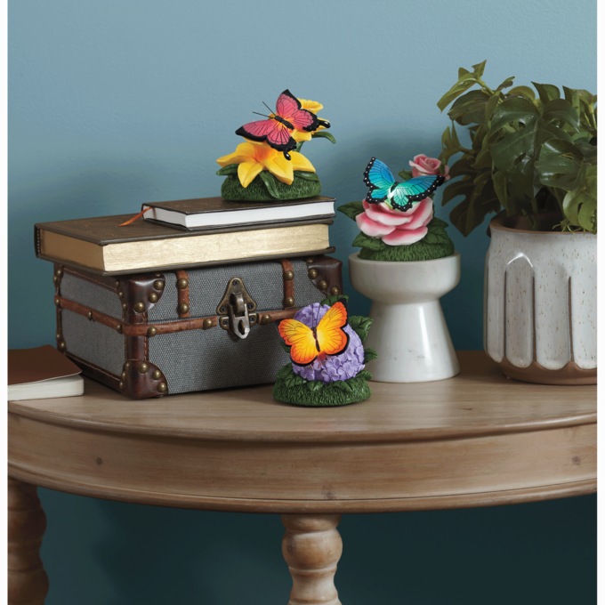 Set of 3 Lit Butterfly Set Arounds, , large