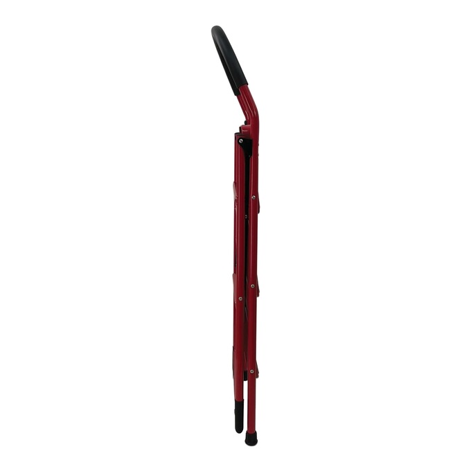 3-Step Folding Ladder, Red, large