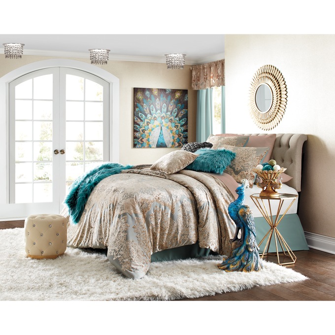 Beverly Velvet Jacquard Comforter Set, , large