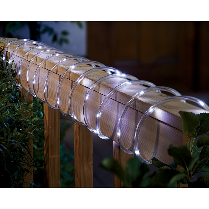 Solar Rope Lighting, White, large