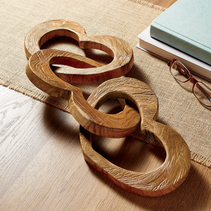 Carved Linked Hearts D&eacute;cor, , large