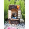 Solar Stump with Bear, , large