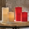 Set of 2 LED Pillar Candles, , large