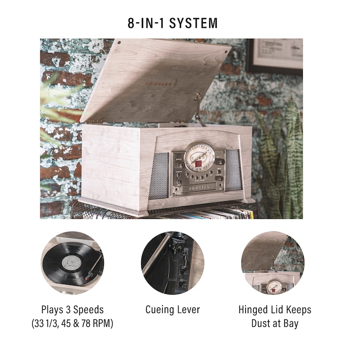 Crosley Medley 8-in-1 Record Player with Bluetooth, , large