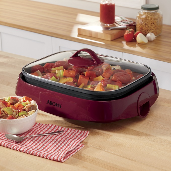 Aroma 6-Qt. 3-In-1 Grillet, , large