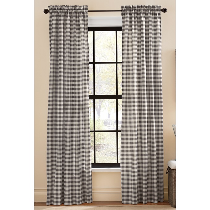 Danbury Panel, Gray Buffalo Check, large