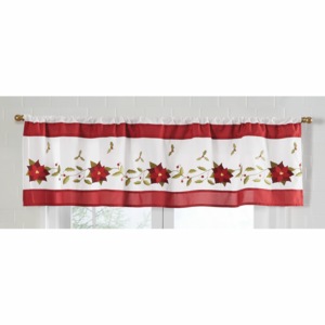 Poinsettia Valance, , large