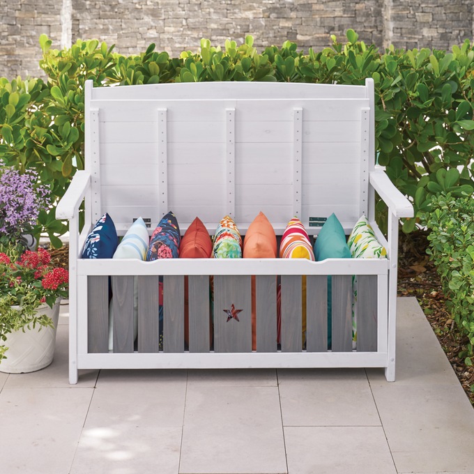 Croft Garden Bench with Storage, , large