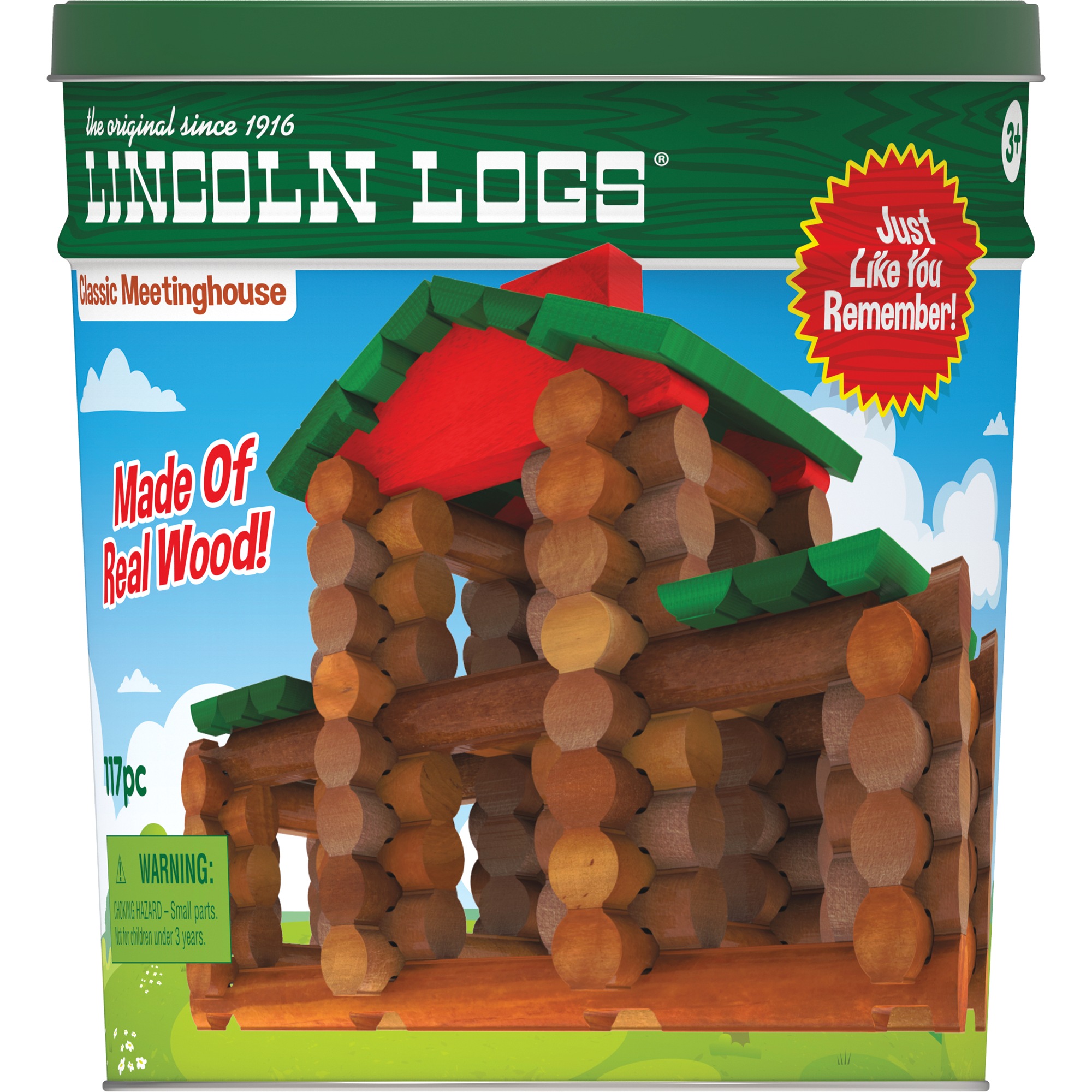 Personalized Lincoln Logs Classic Meetinghouse, , large