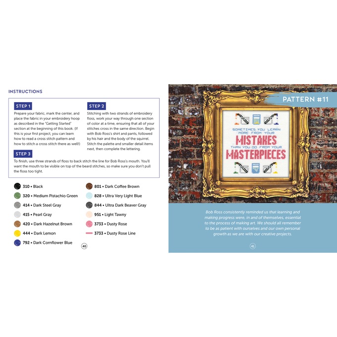 Bob Ross Cross Stitch Kit, , large