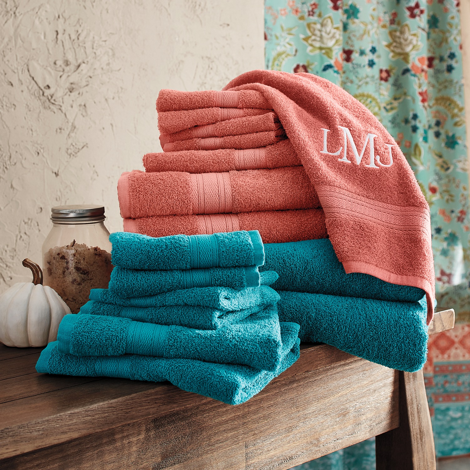 Color Connection Cotton Bath Towel Set 8 Pieces Ginny s