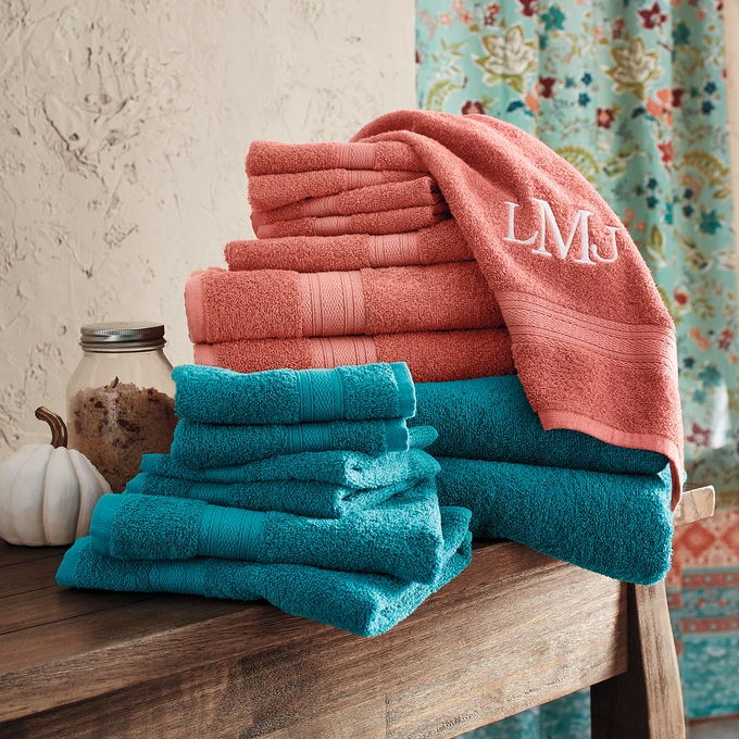 Color Connection Set of 2 Cotton Bath Sheets, , large