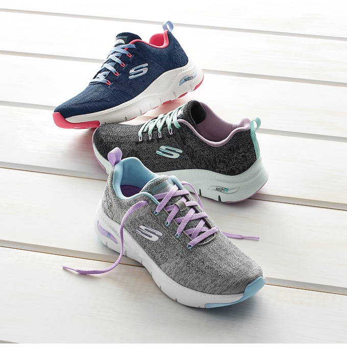 Skechers Women's Arch Fit Comfy Wave Lace-Up, , large