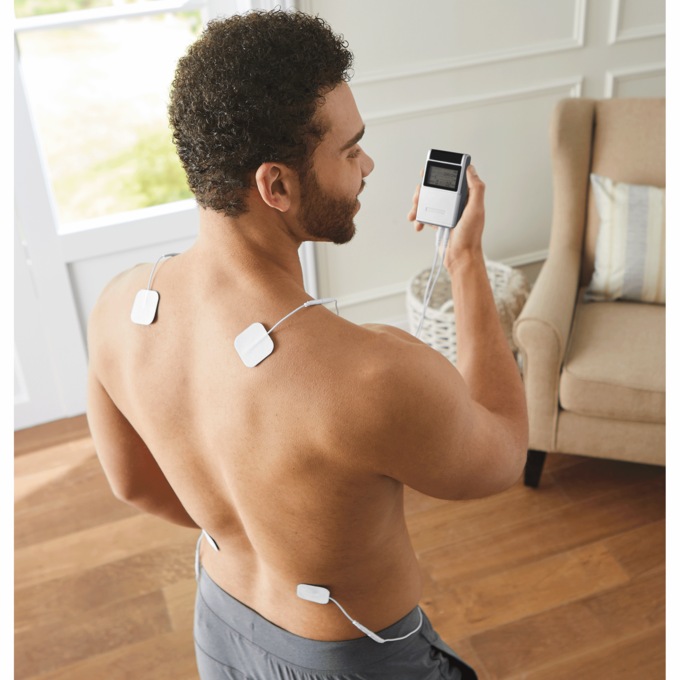 Tens Unit Muscle Stimulator with Case, , large