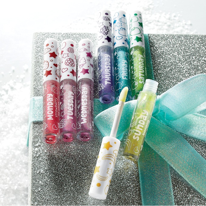 Make It Real 7 Days of The Week Glitter Lip Gloss Set, , large