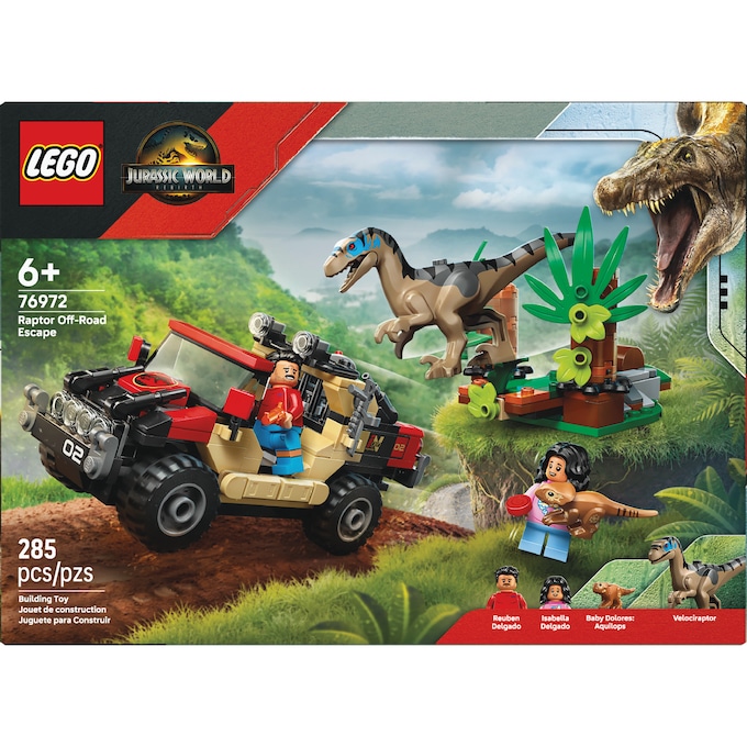 LEGO Jurassic World Raptor Off-Road Escape, , large