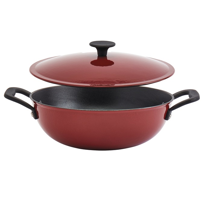 5-Piece Mason Enameled Cast Iron Cookware Set, Brick, large