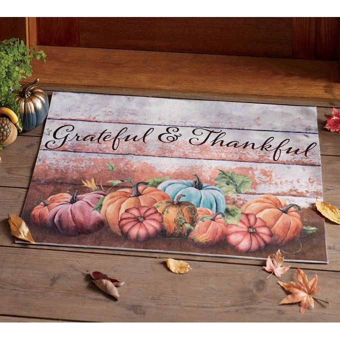 Harvest Sentiments Indoor/Outdoor Mat - 19 1/2" X 29 1/2", , large