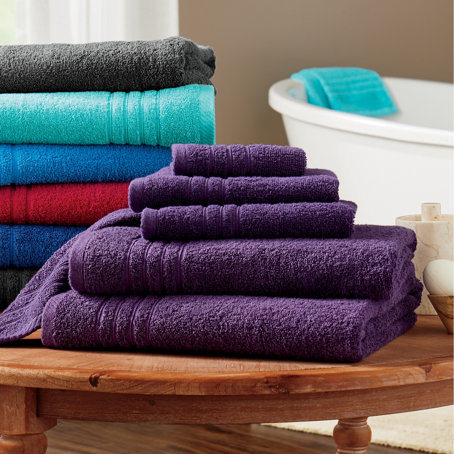 Mauve towel set sales