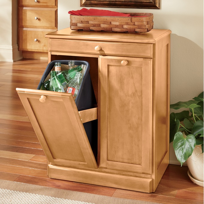 Double Trash Bin, , large