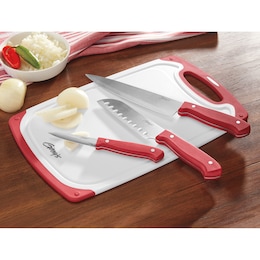 Ginny&#39;s 3-Piece Knife Set with Cutting Board, , large