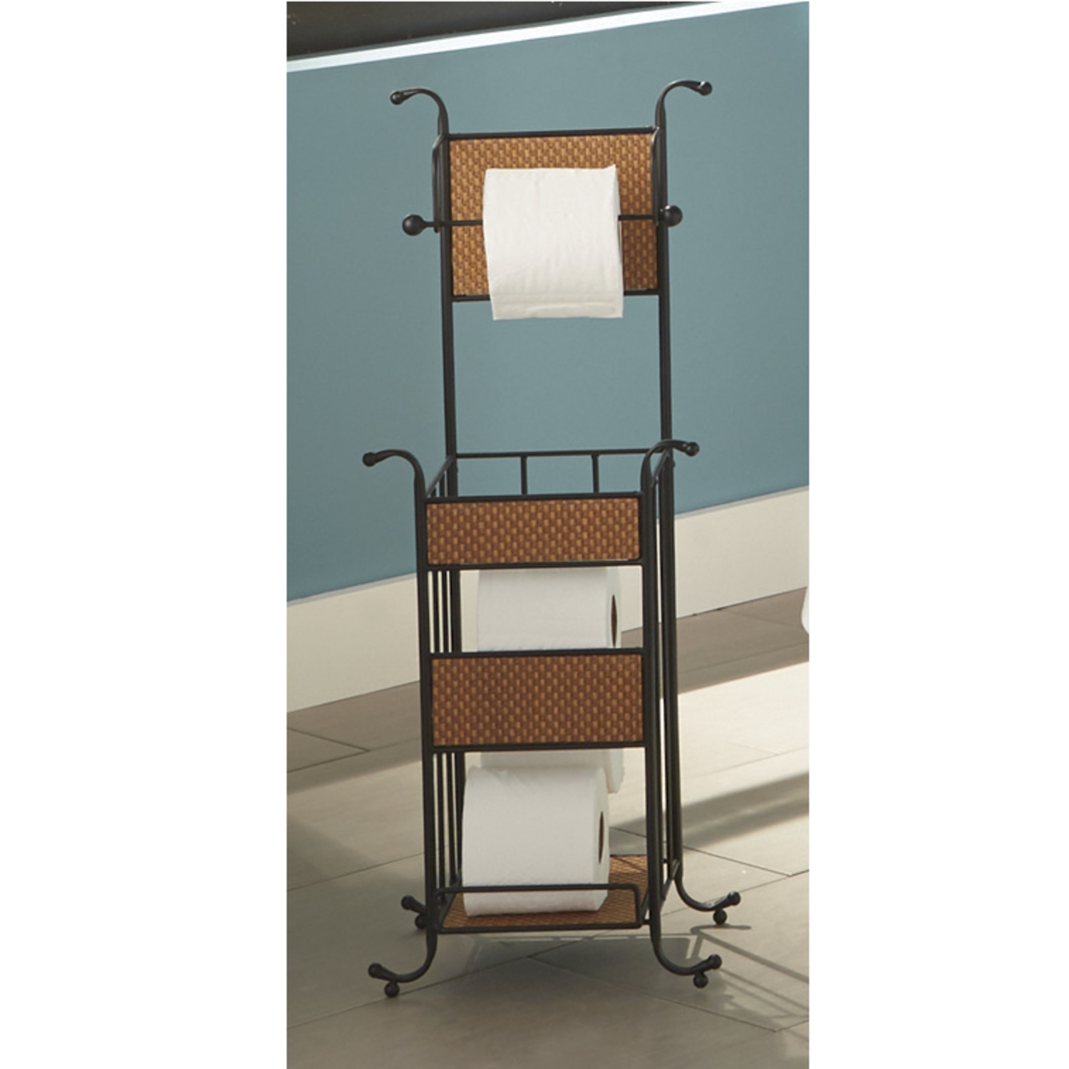 Rattan Toilet Paper Holder Ginny's