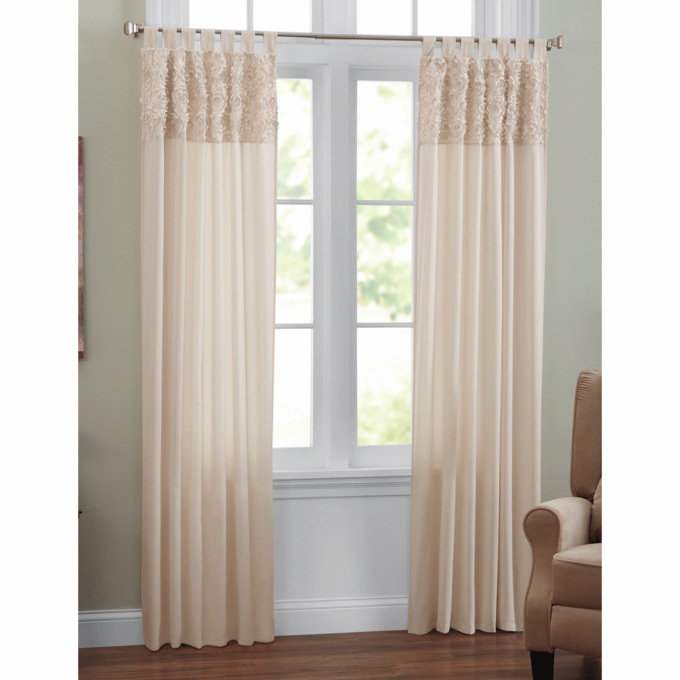 Rosette Tab Top Window Panel, , large