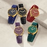 Ladies' Embellished Stretch-Band Colorful Watch, , large
