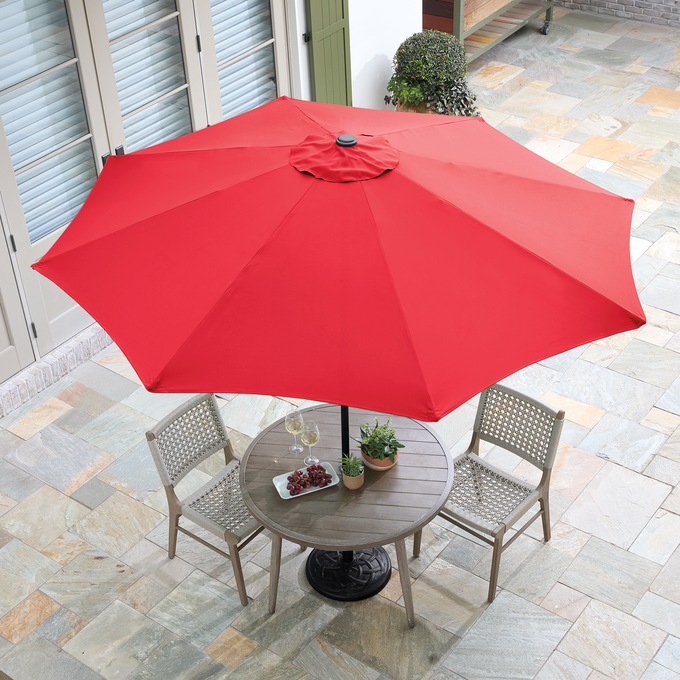 9' Market Umbrella, Red, large