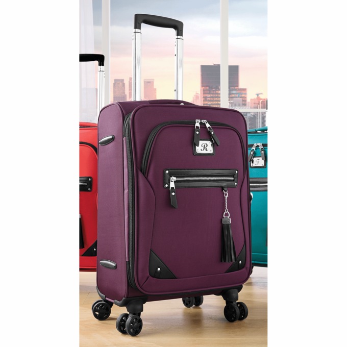 Soft-Sided Rolling Carry-On with Wheels and Telescoping Handle, , large