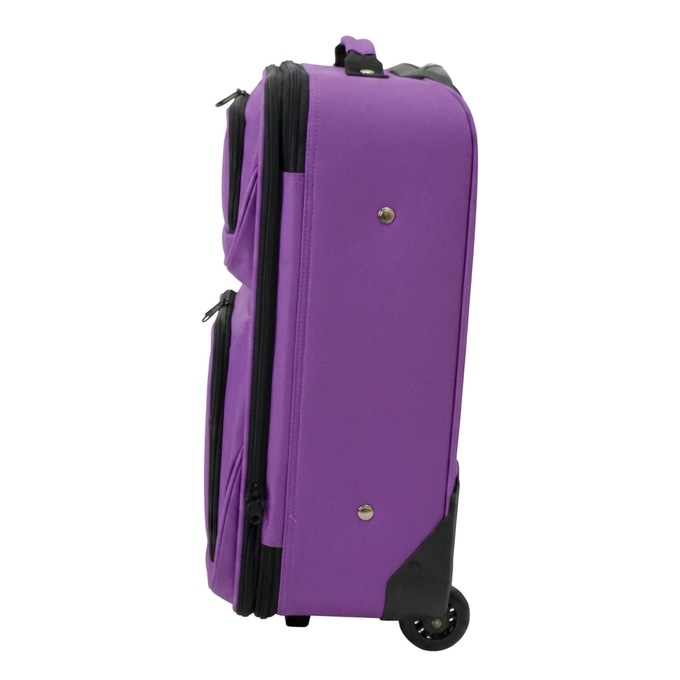 Montgomery Ward Personalized 3-Piece Soft-Sided Carry-On Set, Purple, large