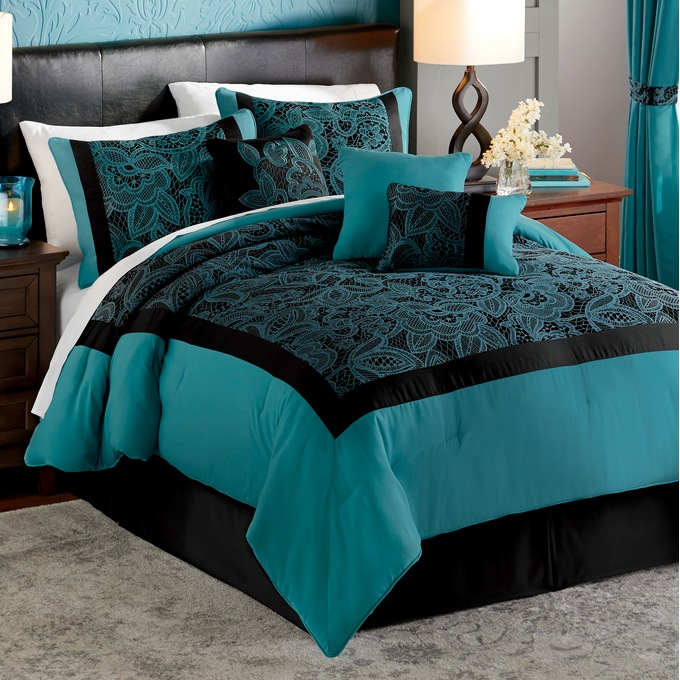 Carlow 7-Piece Comforter Set and Window Treatments, , large
