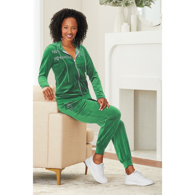 Lilly Embroidered Active Set, , large