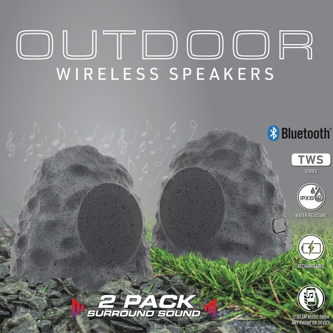 Outdoor Wireless Rock Speakers, , large
