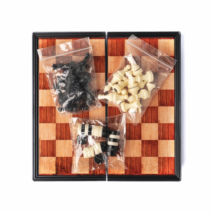 Travel Chess & Checkers Set, , large