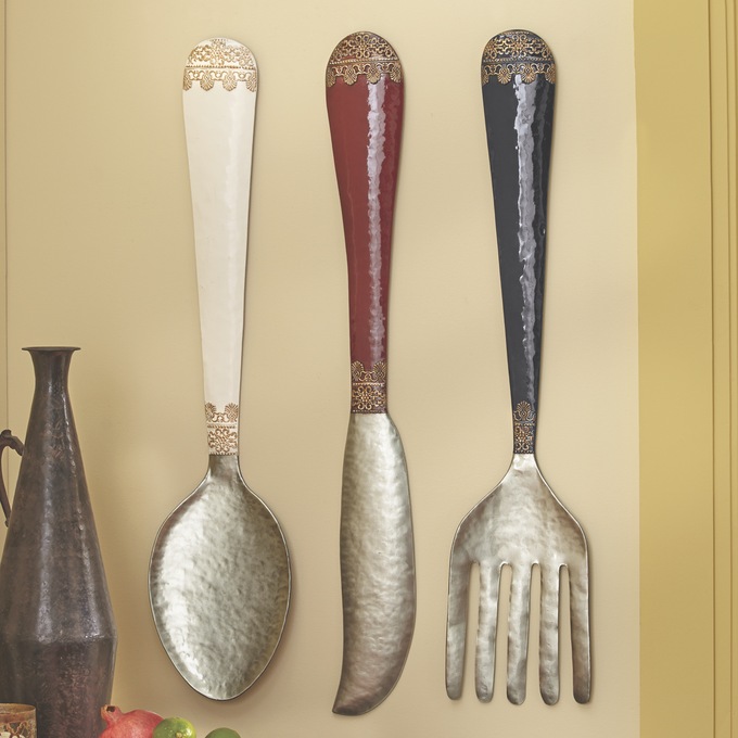 Set Of 3 Knife Spoon Fork Wall Decor Ginny S