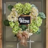 Welcome Hydrangea Wreath, , large