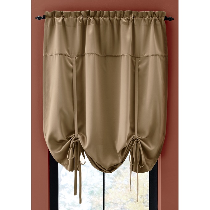 Madison Room-Darkening Tie Shade, , large