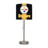 NFL or NCAA Team Logo Chrome Table Lamp with USB, , large