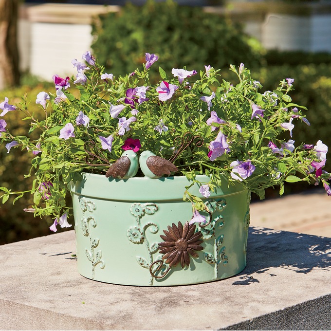 Kissing Birds Planter, , large