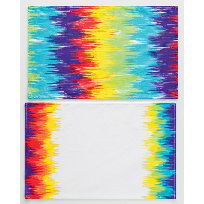 Set of 2 Tie-Dye Kitchen Towels, , large