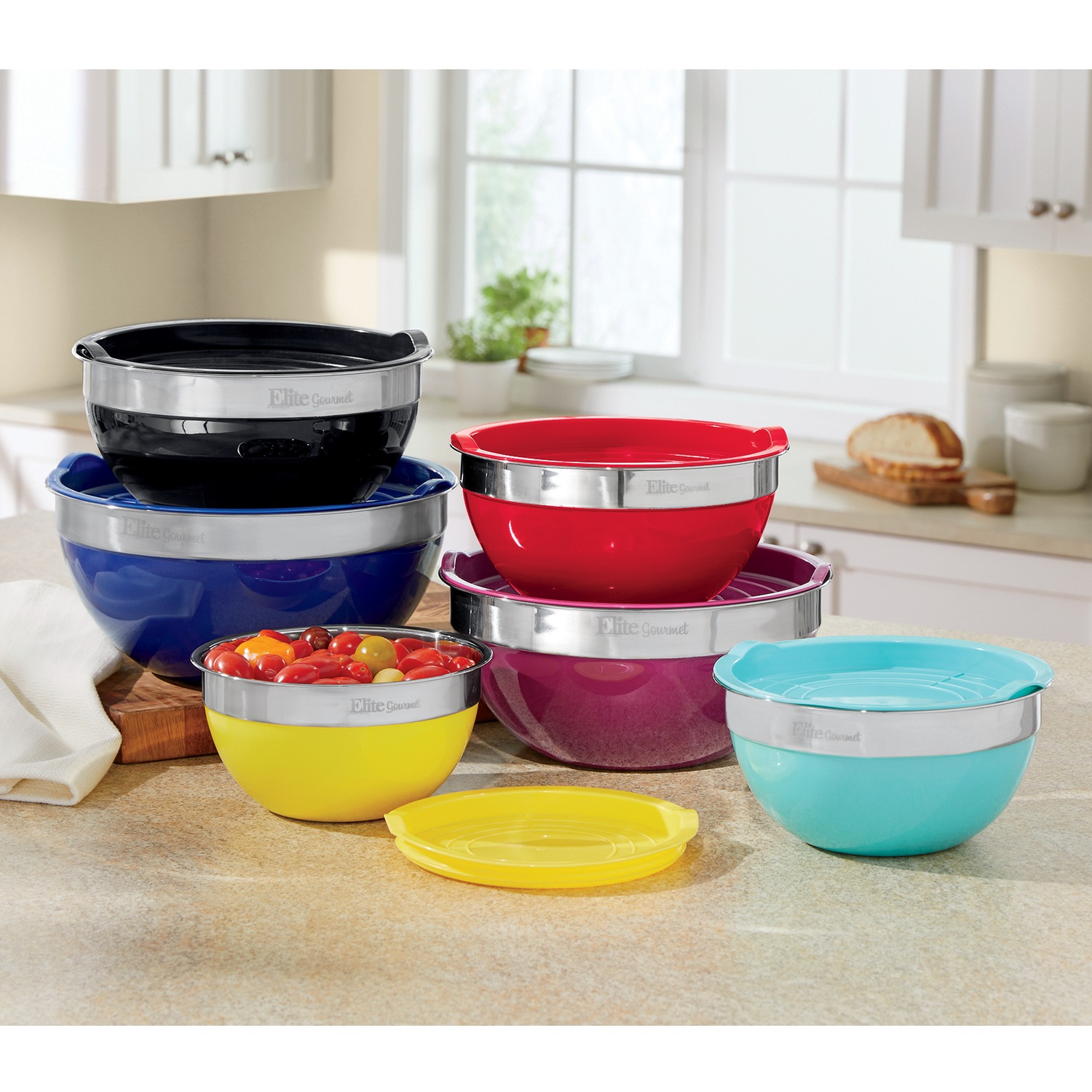 Assorted Mixing Bowl Set by Elite Ginny's