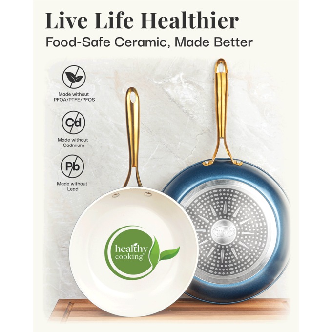 Gotham Steel Natural 12" Fry Pan, , large