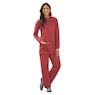 2-Piece Fleece Henley Pant Set, , large