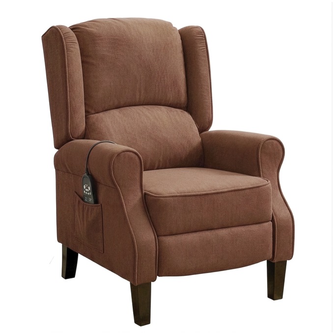 Massage Wingback Recliner with Heat, , large