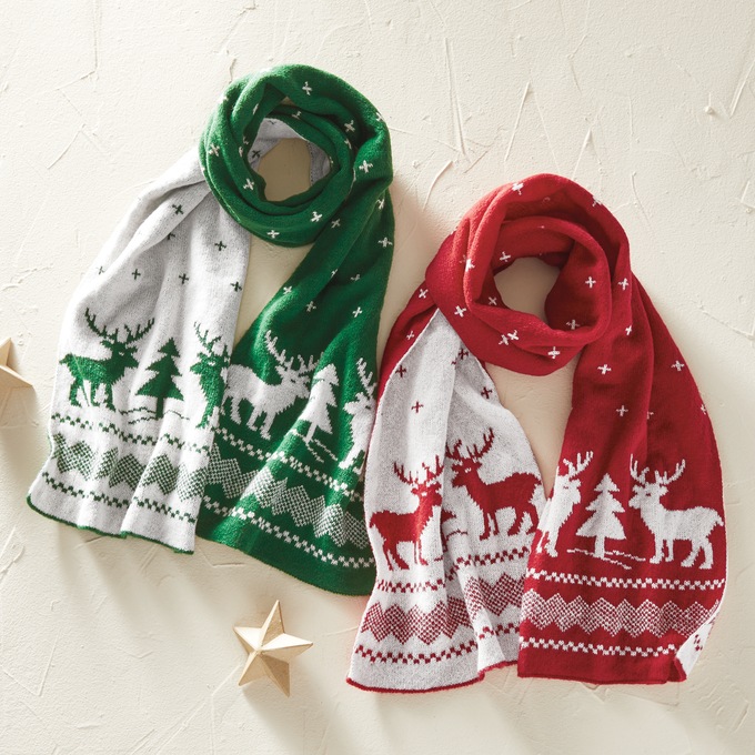 Reversible Holiday Scarf, , large