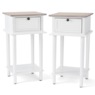 Set of 2 Wood Shutter Side Tables, , large