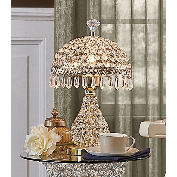 Ginny s Crystal Table Lamp Gold