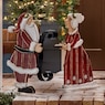 Chunky Wood Santa and Mrs. Claus Cutouts, , large